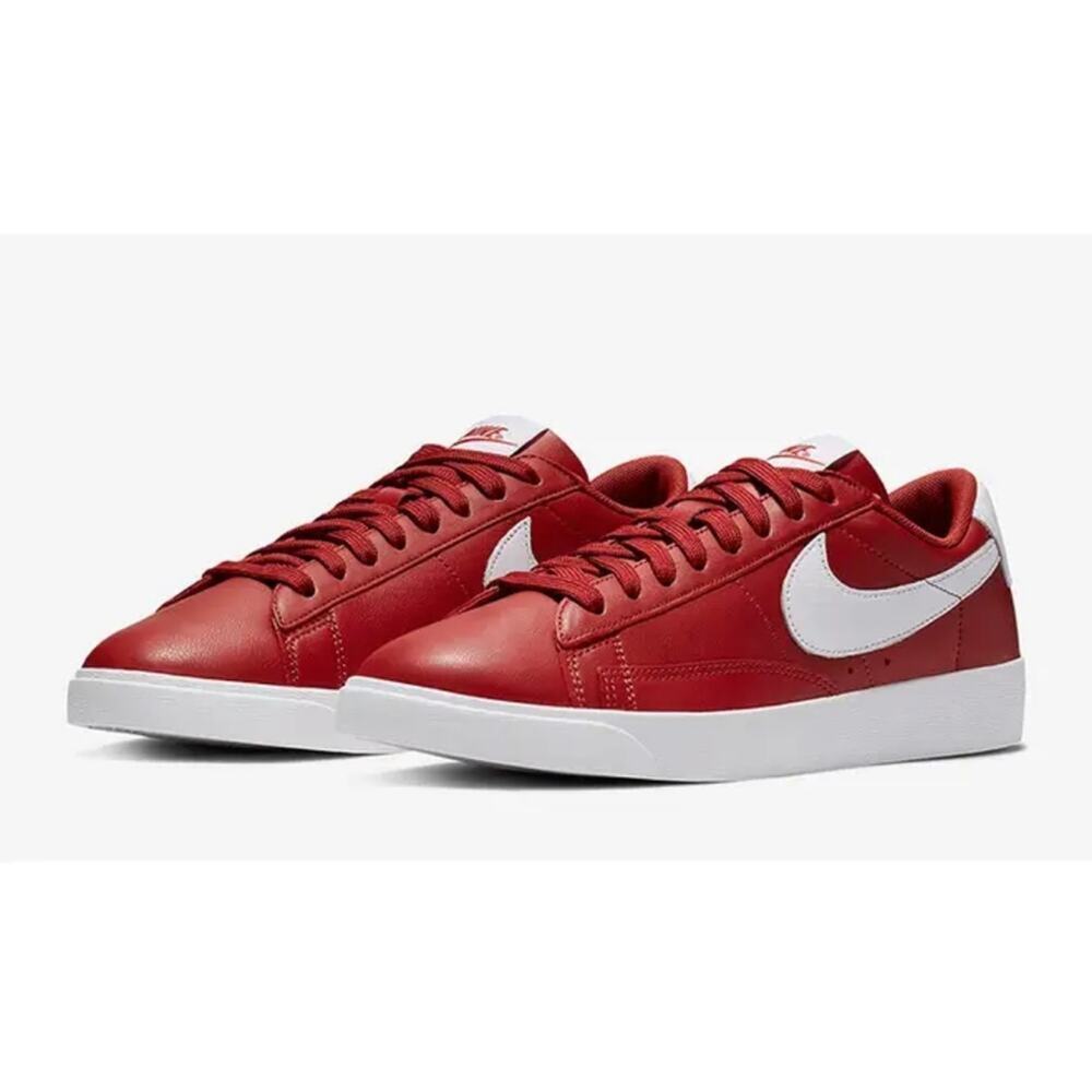 Nike Blazer Low LE Red White leather Womens sneakers size 6